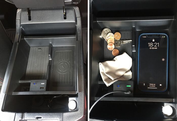 This Wireless Charger Tray Gives Your Center Console A Much Needed Upgrade 