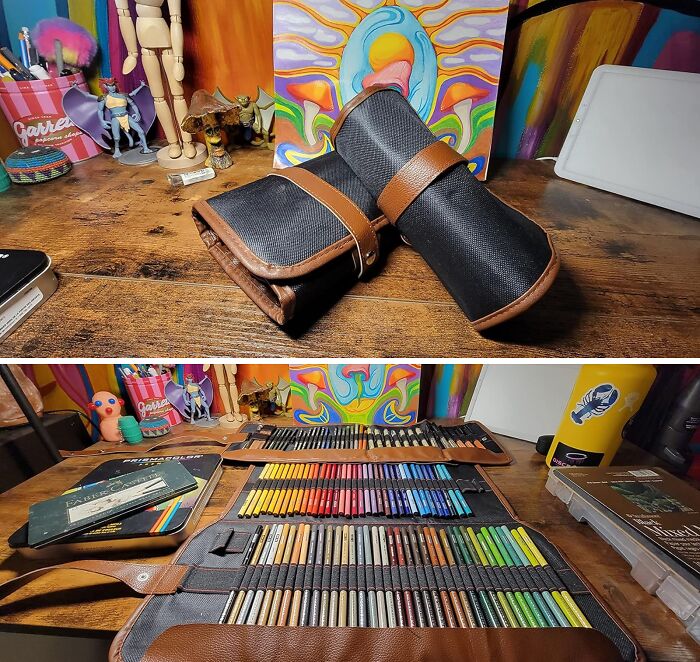  Whether You Prefer Pens Or Pencils, This 2-Pack Of Organizing Rolls Will Keep Them All In Perfect Order!