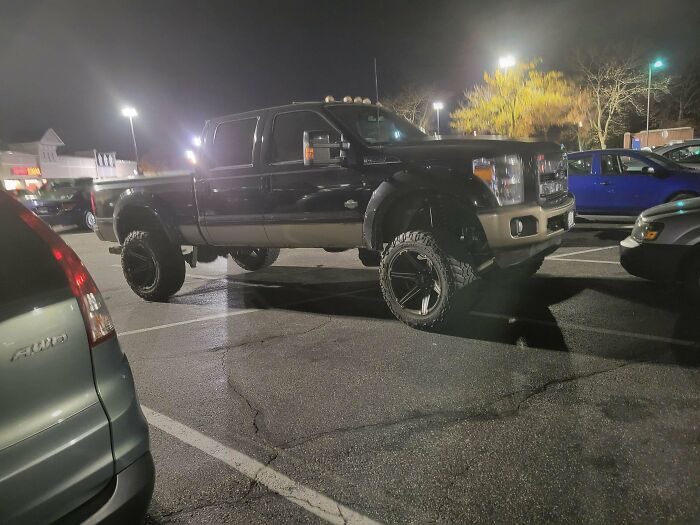 Guy Taking Up Four Parking Spots At My Gym