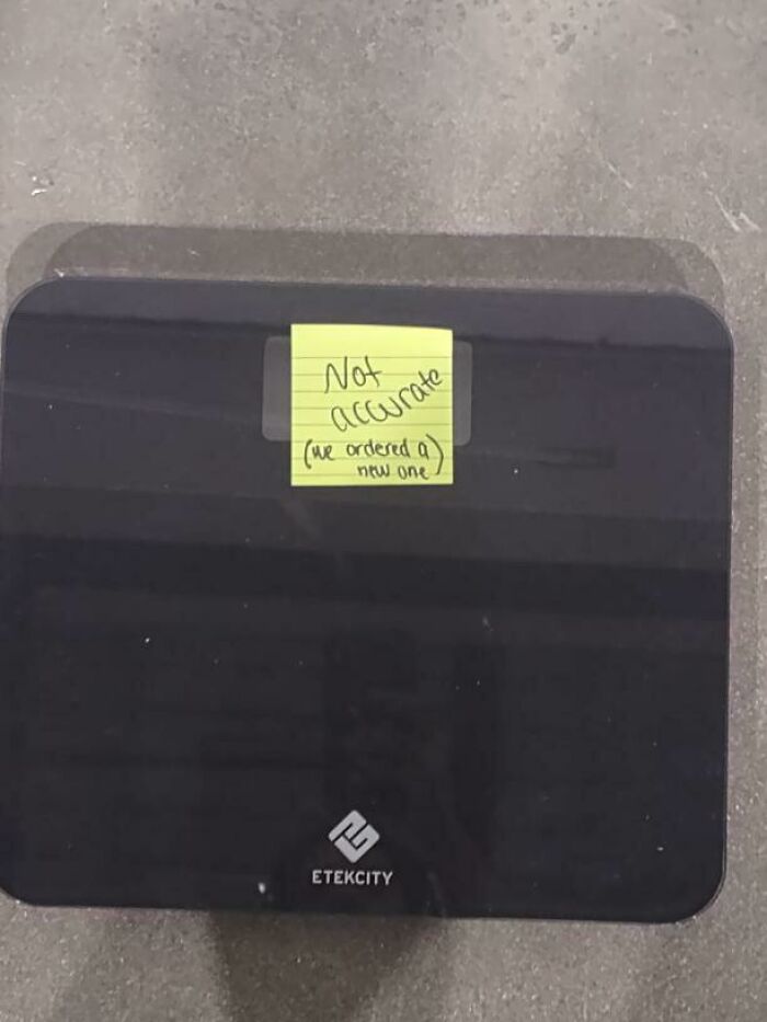 After Months Of Healthier Habits, I Was So Excited Yesterday When I Stepped On The Scale At The Gym At Reached My Goal Weight! Came Back Today To See This