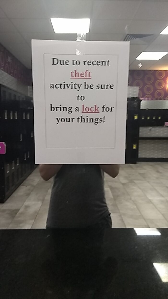 Imagine Going To The Gym To Make A Positive Change In Your Life And Your First Day Someone Steals All Of Your S**t While You're Working Out