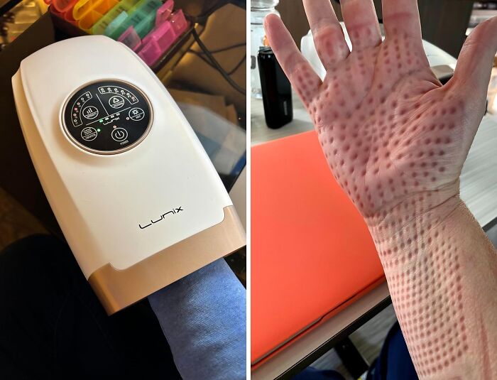  Wave Goodbye To Sore Hands Thanks To This Cordless Electric Hand Massager With Compression Mode 