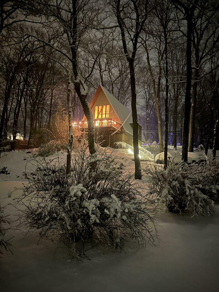 First Snow Of The Season At My House