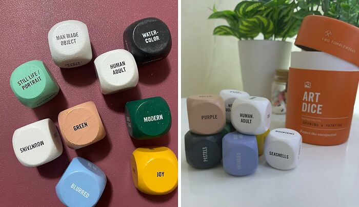 Don’t Take A Gamble On Your Next Gift For An Arty Friend, Just Grab A Set Of Art Dice To Keep Them Inspired