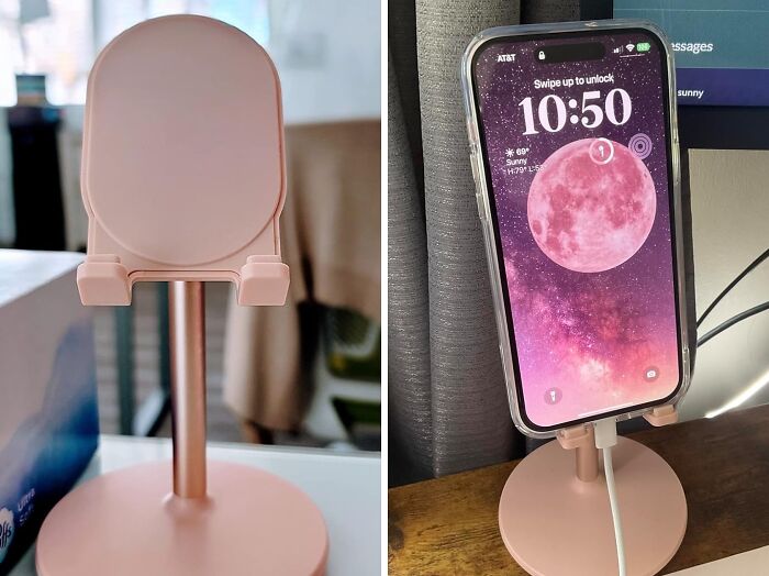 This Phone Stand Puts Your Phone On A Pedestal 