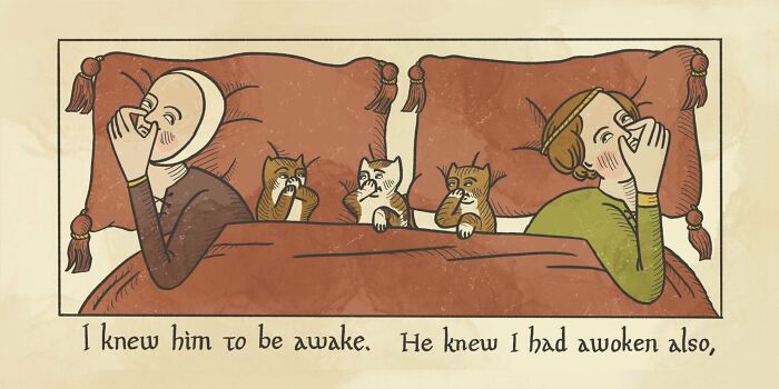 Modern Dating Written In The Style Of Medieval Elegance Results In A Hilarious Comic