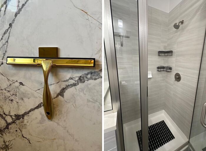 Give Your Shower A Golden Touch With This Shower Squeegee  