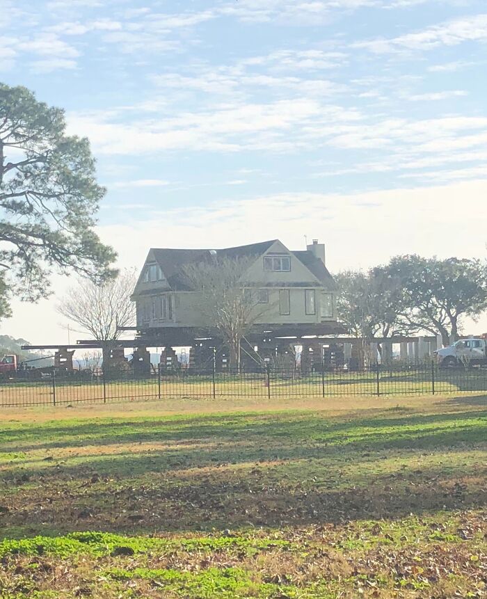 My Neighbors Are Moving Their Entire House Back 200 Ft