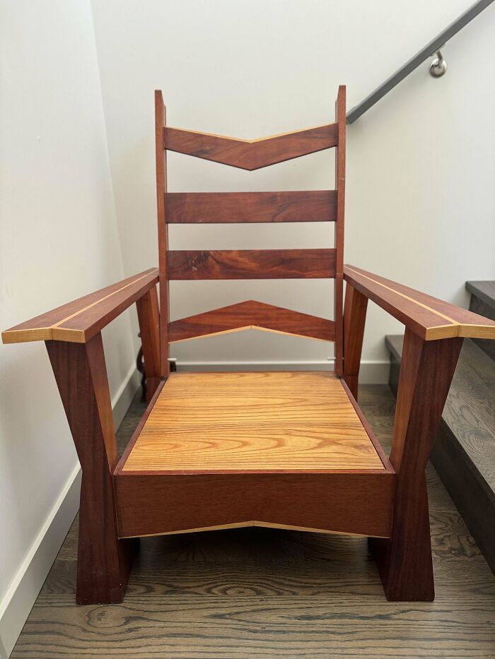 Found This Free Chair In My Neighborhood. Is It Oak And Cherry Wood?