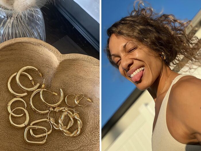 This Gold Hoop Earrings Set With Have You Blinged Out For Every Occasion 