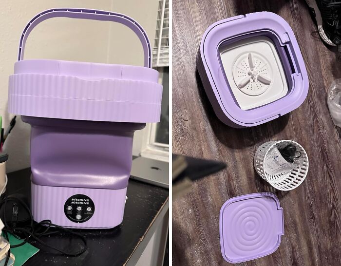 Ran Out Of Underwear Before Laundry Day Has Arrived? This Portable Washing Machine Will Come To The Rescue 