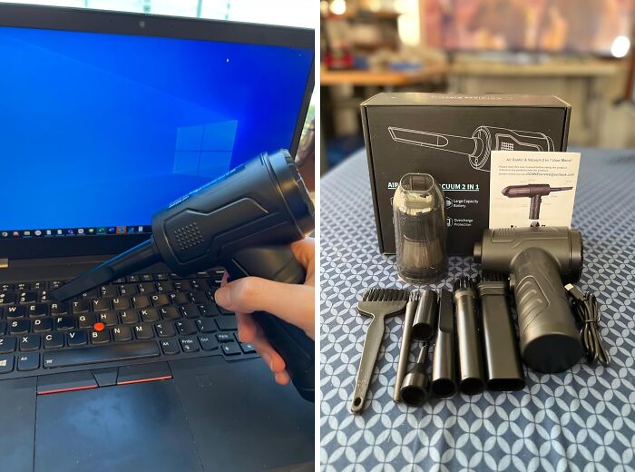 This Powerful Compressed Air Duster For Deep Cleaning Is Much More Environmentally Friendly Option Than Cans Of Compressed Air 