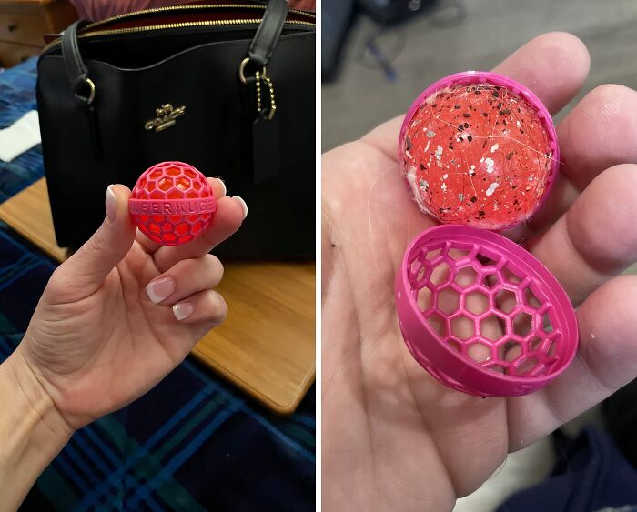  The Clean Ball Catches All The Grime In The Bottom Of The Pit Of Dispair That You Call A Handbag