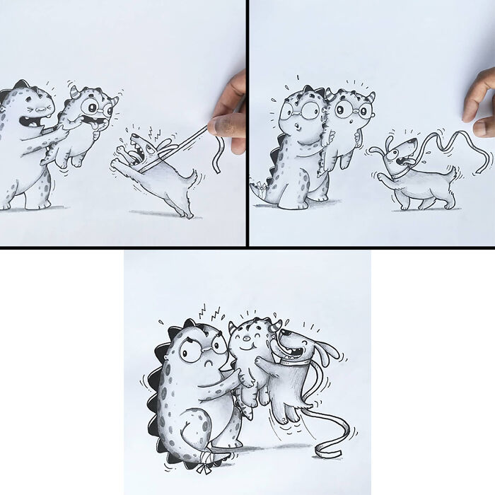 Twin Brothers’ Adorable Dragon Doodles Are Taking Instagram By Storm(New Pics)