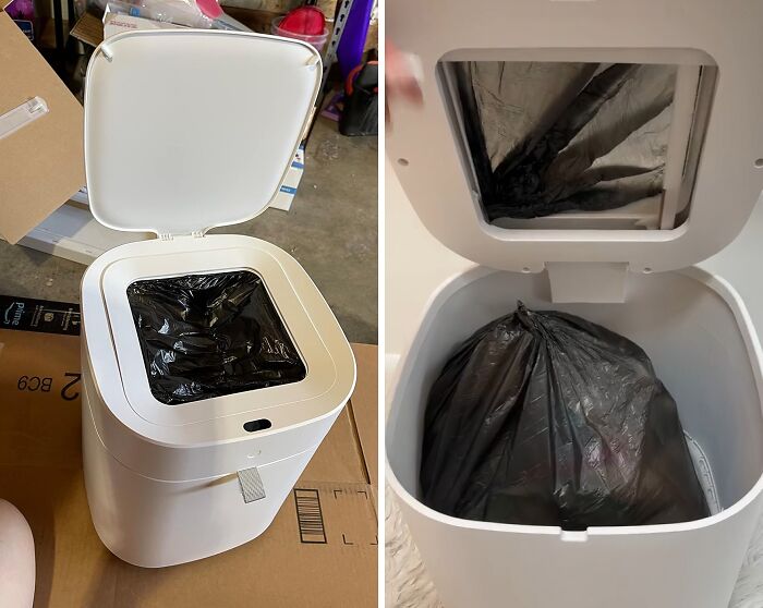 Stop Touching A Gross Trash Can Thanks To This Automatic Self-Sealing And Self-Changing, Motion Sense Activated Bin 