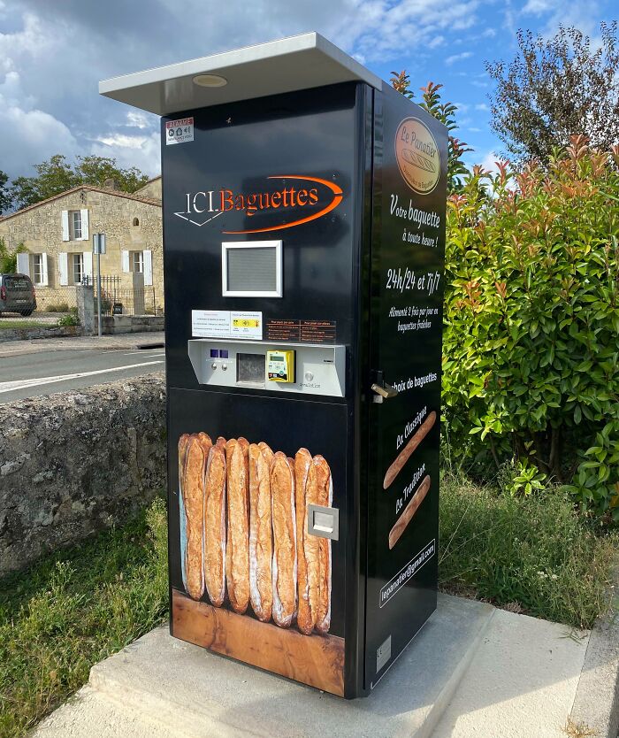 They Have Baguette Vending Machines In France