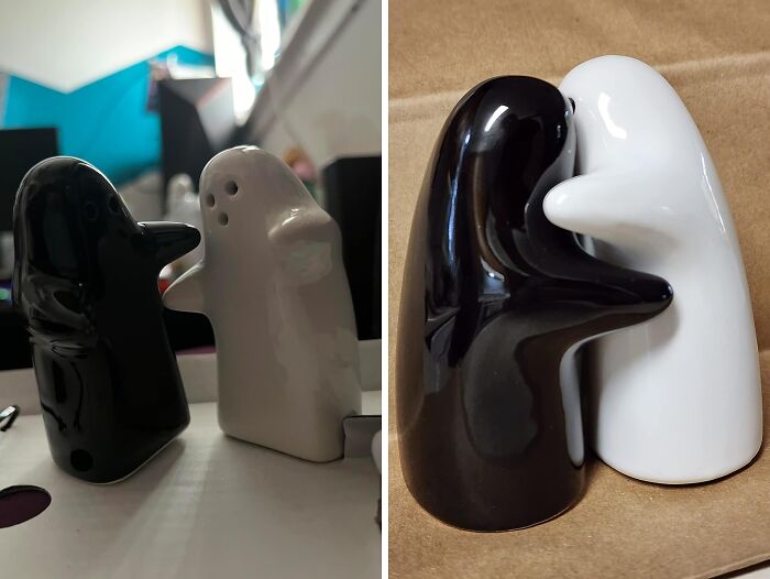 Ghost Lovers Unite! Tese Cute Hugging Salt And Pepper Shakers Just Hit The Counter
