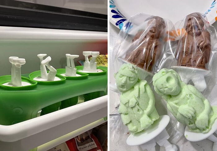 Brain Freeze Takes On A New Meaning With The Zombie Popsicle Molds