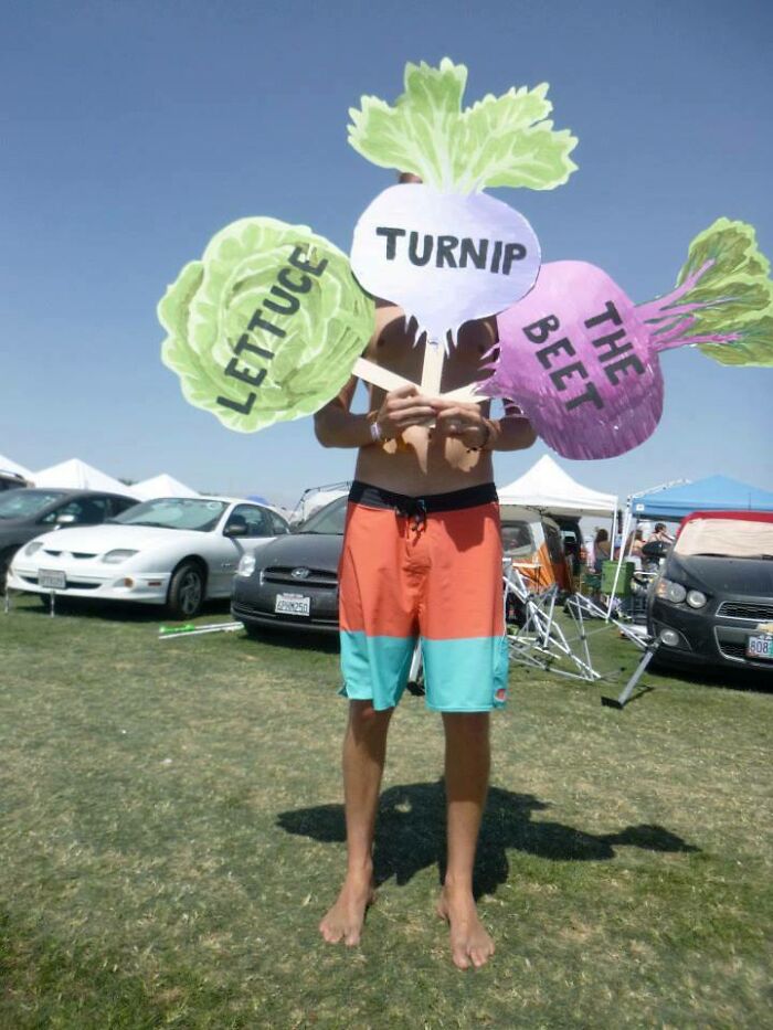 My Friend Brought These Clever Signs To Coachella
