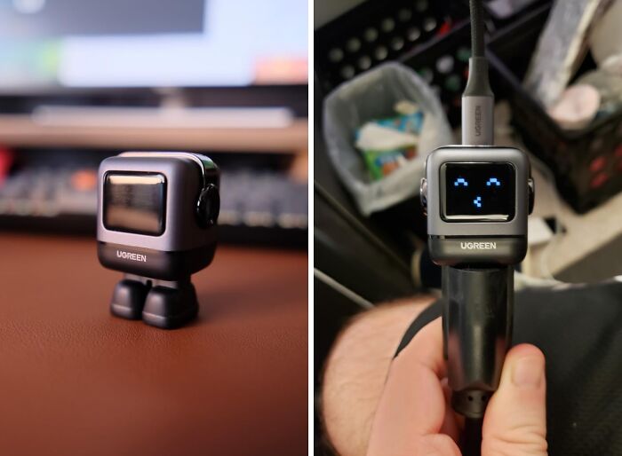 You Will Fall In Love With This Cute USB-C Fast Charger That Also Changes Its Expressions