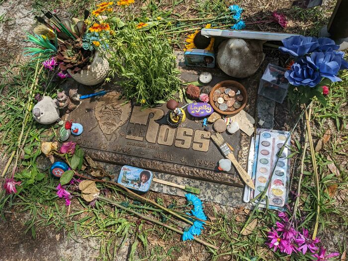 Headstone Of Bob Ross