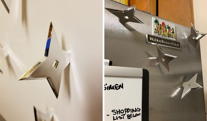 Transform Your Fridge Into A Ninja Dojo With Ninja Star Magnets