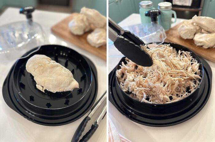 Jazz Up Meat Dishes With An Innovative Twisting Chicken Shredder Tool