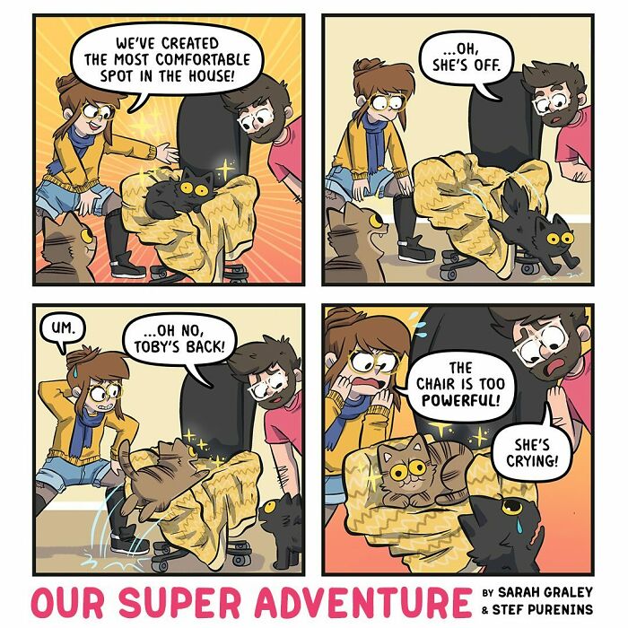 Relatable And Hilarious, Sarah Graley’s Comic Series Perfect For Couples And Cat Lovers (New Pics)