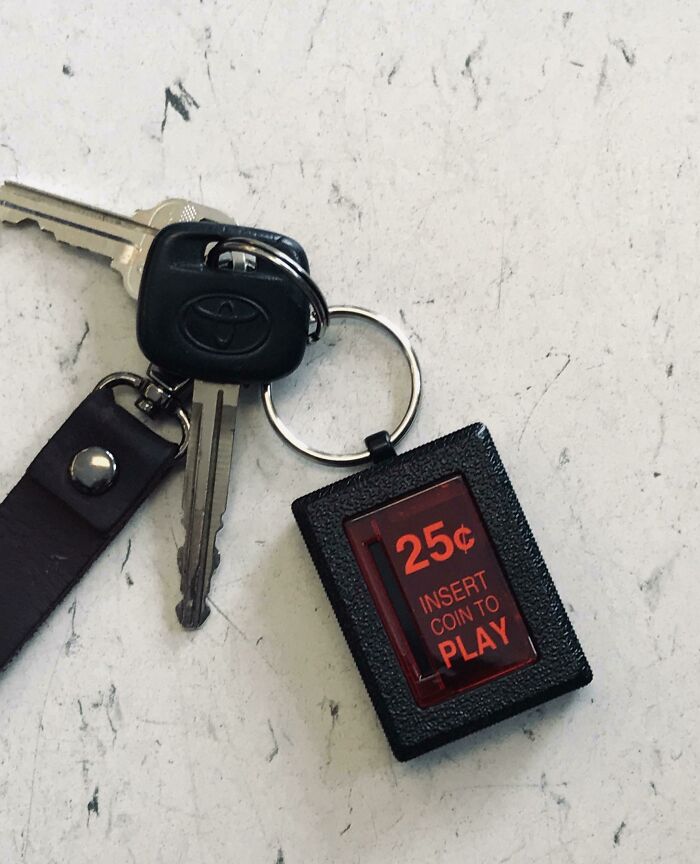 Check Out This Arcade Coin Return Keychain My Wife Got Me For Father's Day