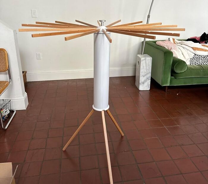 Not Many Clothes Drying Racks Look This Cool When Folded Up
