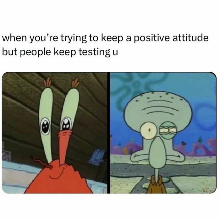 Cartoon characters expressing frustration, illustrating a relatable meme.