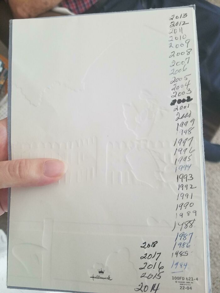 Wife's Grandmother Has Given Her Grandfather The Same Father's Day Card Since 1984