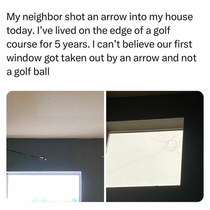 Arrow shot through window in a house, showing the unpredictable moments young adults and students experience today.