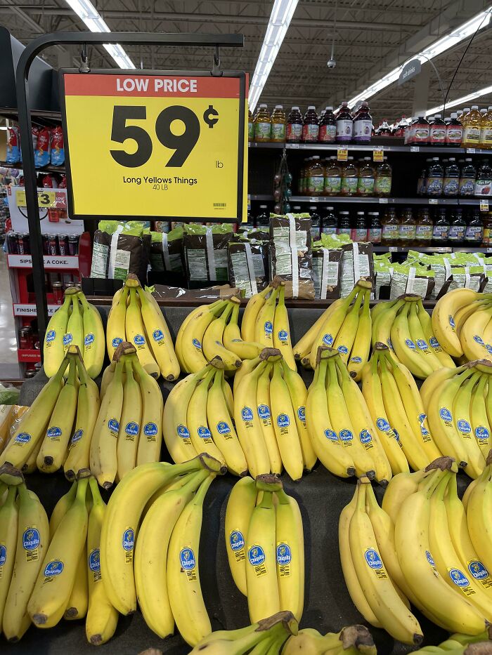 Cosas largas amarillas