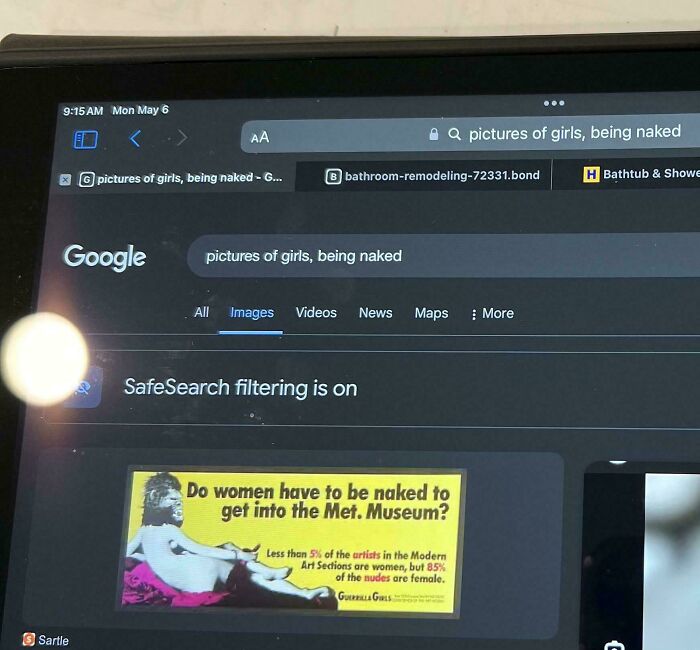 Kid Forgot To Clear His Search History