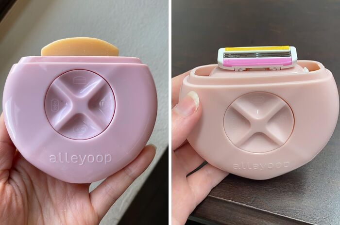 This Portable Travel Razor Keeps Sharp Edges Away From Your Fingers When You Reach Into Your Toiletry Bag