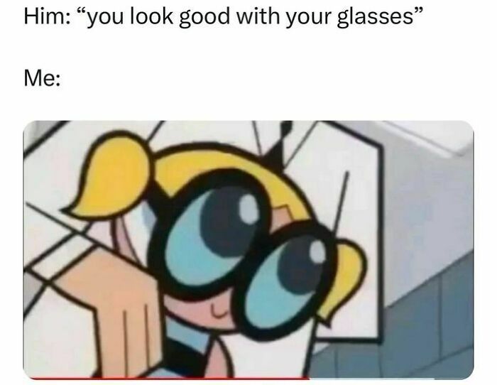 Cartoon character wearing oversized glasses in a meme illustrating common relatable moments and random memes humor content.