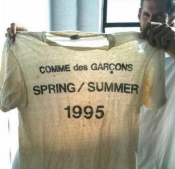 One Of The Most Coveted Bootleg T-Shirts: Comme Des Garçons,spring/Summer 1995 By Marc Hundley Of The Hundley Twins