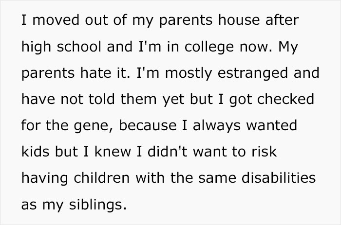 Son Infuriates Parents By Telling Them He Won't Be A Carer For His Two Disabled Siblings