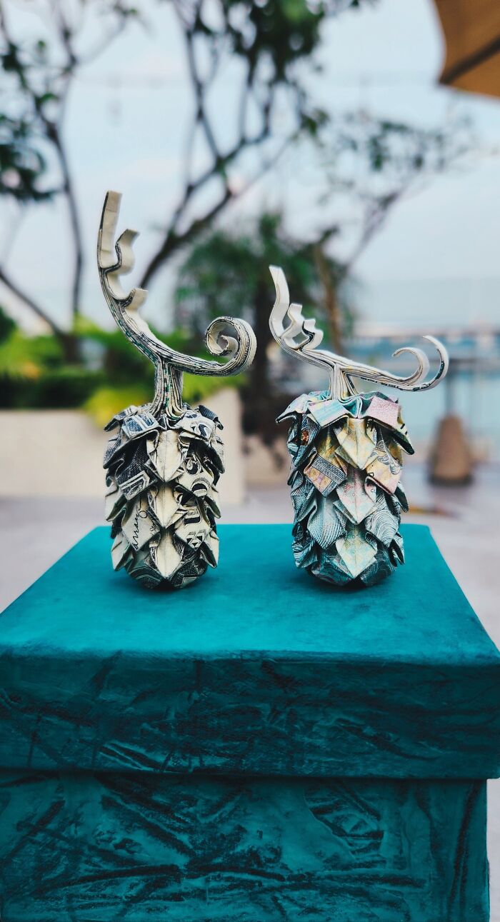 I Make Origami By Using Money