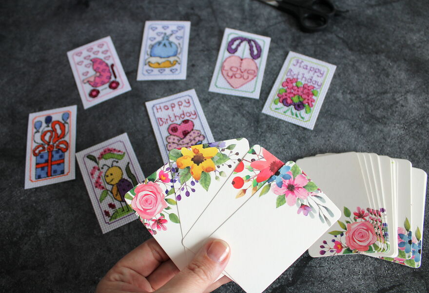 I Created A New Idea For Cross-Stitched Gift Tags (10 Pics)