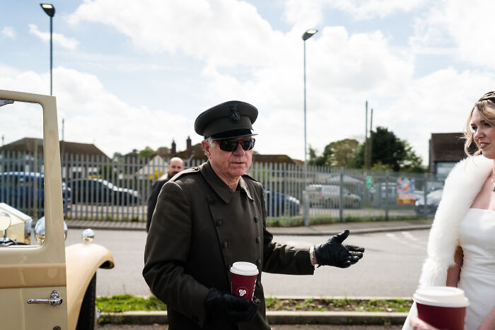 I Captured The Bride Visiting Costa Coffee On The Way To Her Wedding