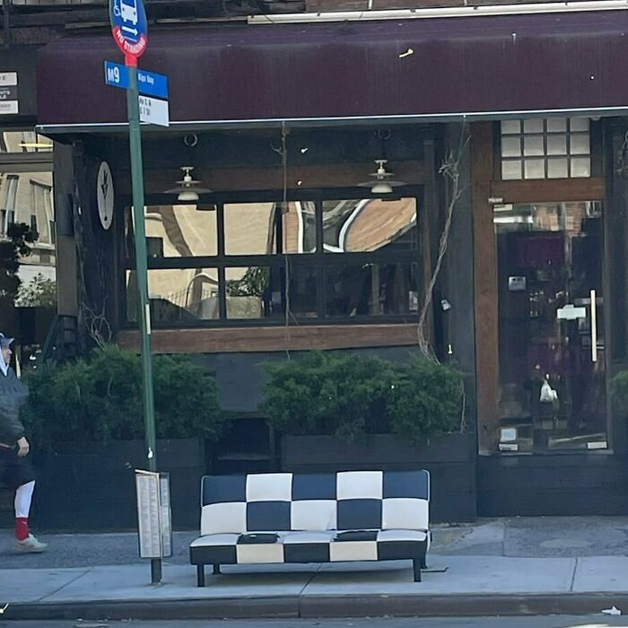 The Best Bus Stop Waiting Area In NYC! Ave C Between 7th And 8th