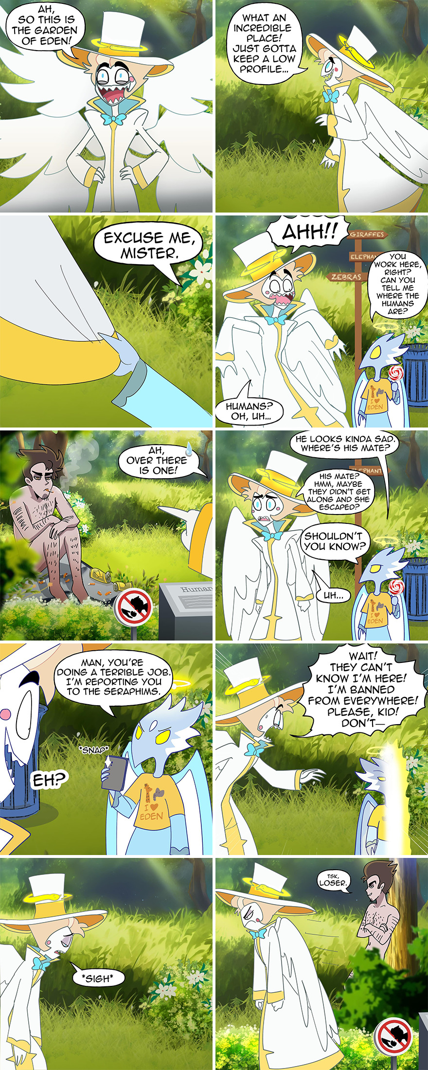 Hazbin Hotel: Lucifer Sneaks Into The Garden Of Eden