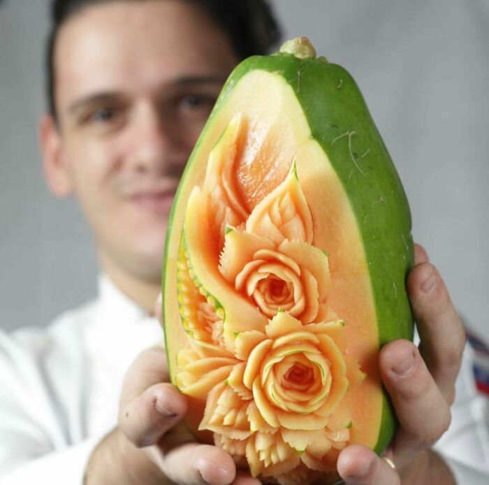 From Avocado To Art: The Magical World Of Daniele Barresi's Food Carvings (New Pics)