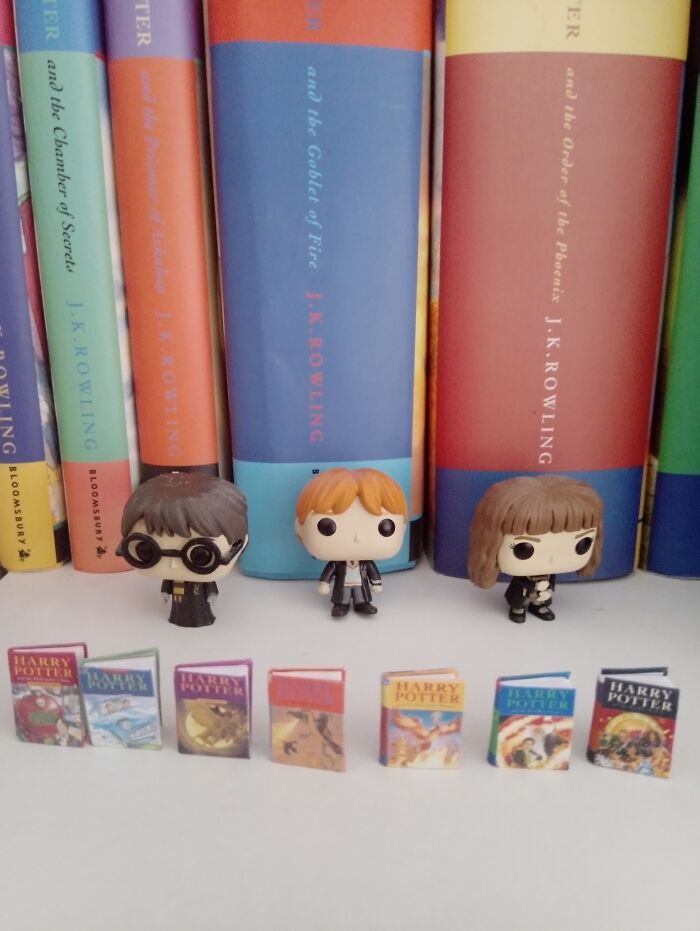 Harry Potter Books. Full Size Books In The Background