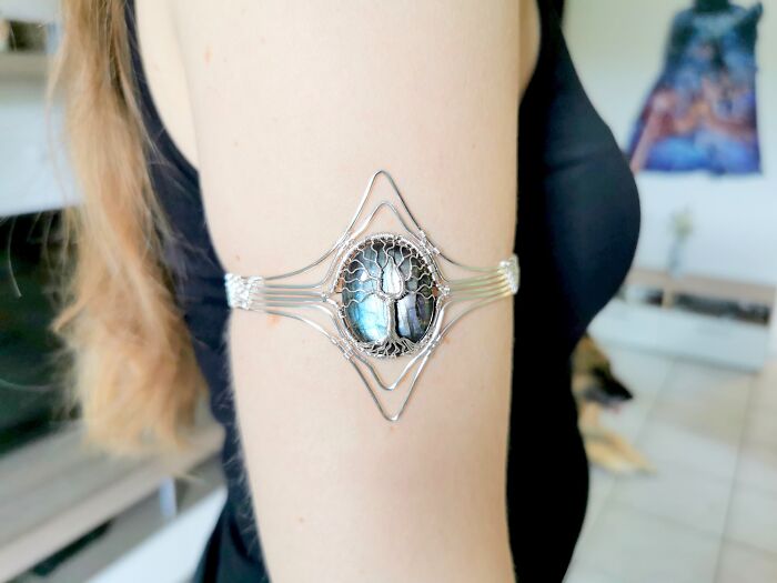I Made An Elven Tree Armband With Labradorite Gemstone
