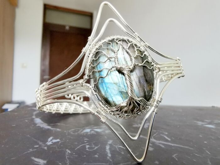 I Made An Elven Tree Armband With Labradorite Gemstone