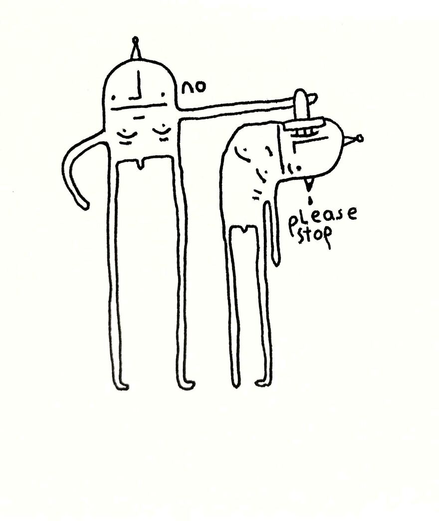 I Depict Life Through The Eyes Of Squishy Naked People With Hats (40 Pics)