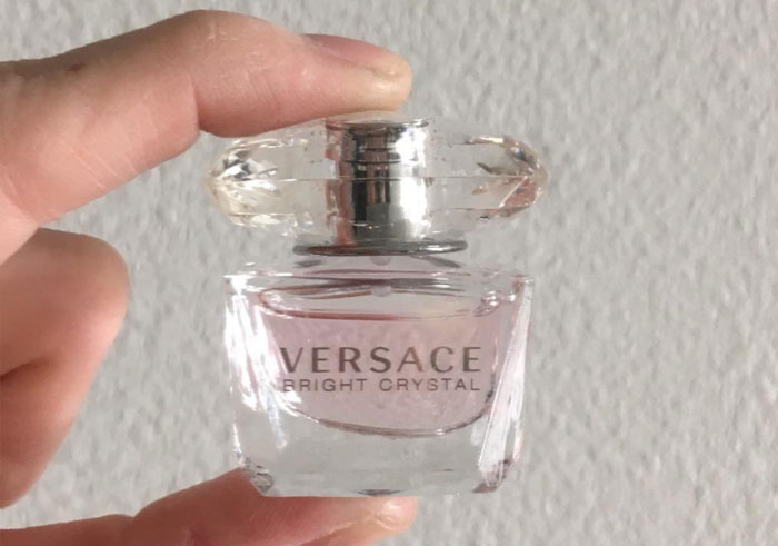 Versace Bright Crystal mini perfume, perfect for a cheap Mother's Day gift under $20.